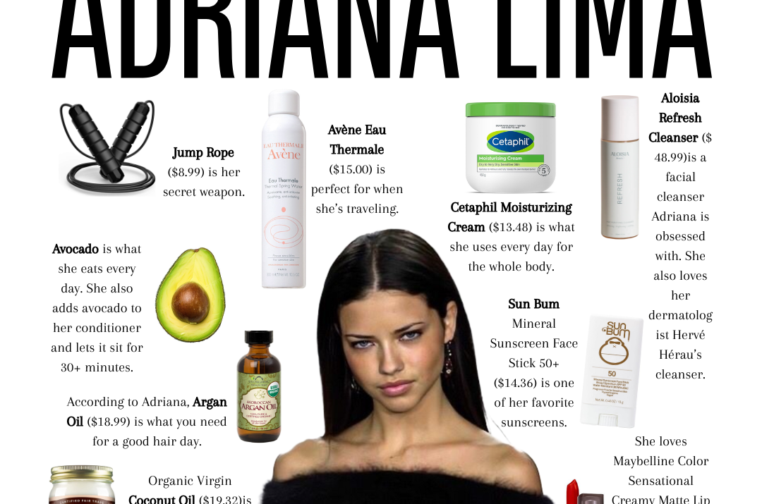 Adriana Lima Beauty Routine Breakdown: Diet, Workout, MakeUp, Skin & Hair Care Secrets