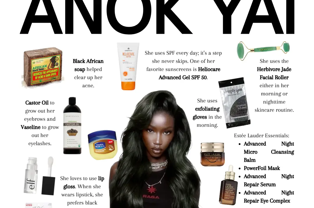 Anok Yai Beauty Routine Breakdown: Diet, Workout, Make-up, Skin & Hair Care Secrets
